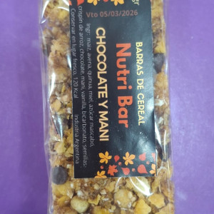 Barritas De Cereal De Chocolate Y Mani X 40 Grs - Nutri Bar